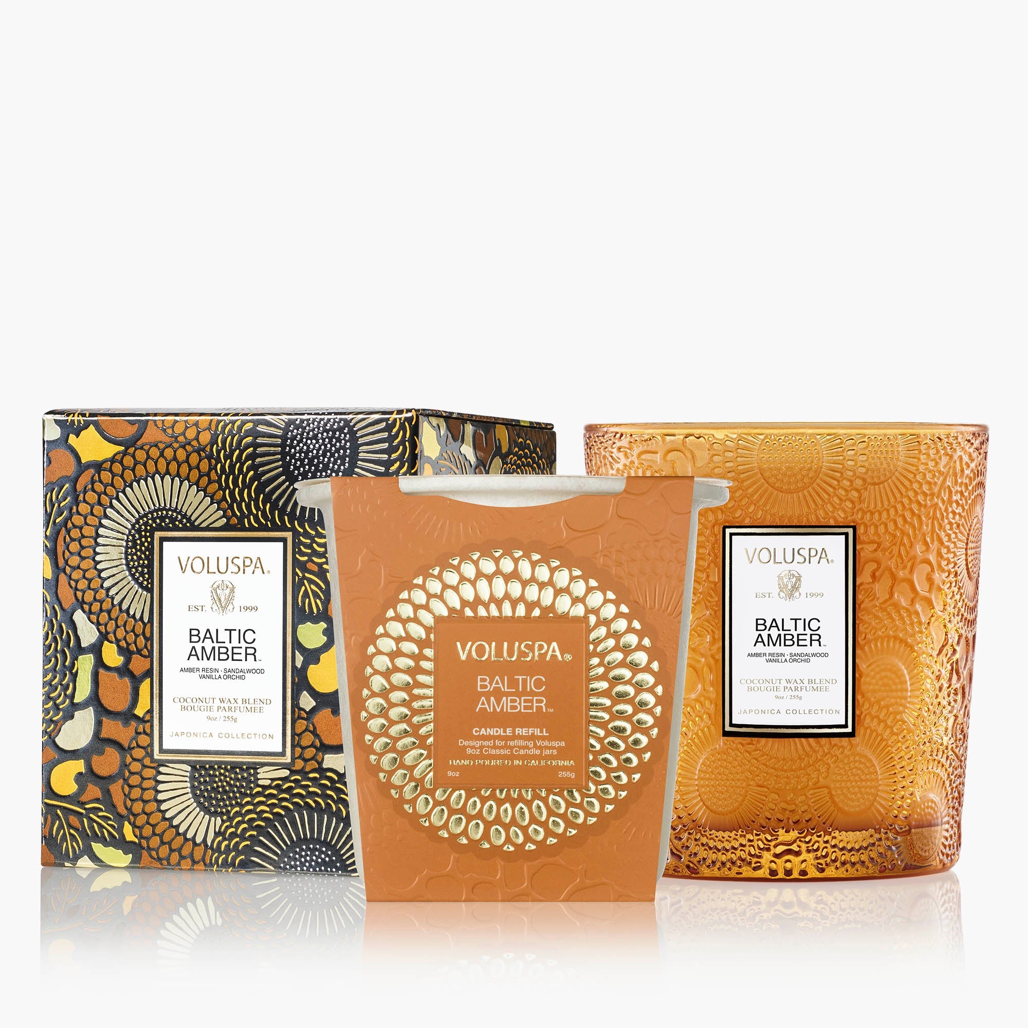 Baltic Amber - Classic Candle & Refill