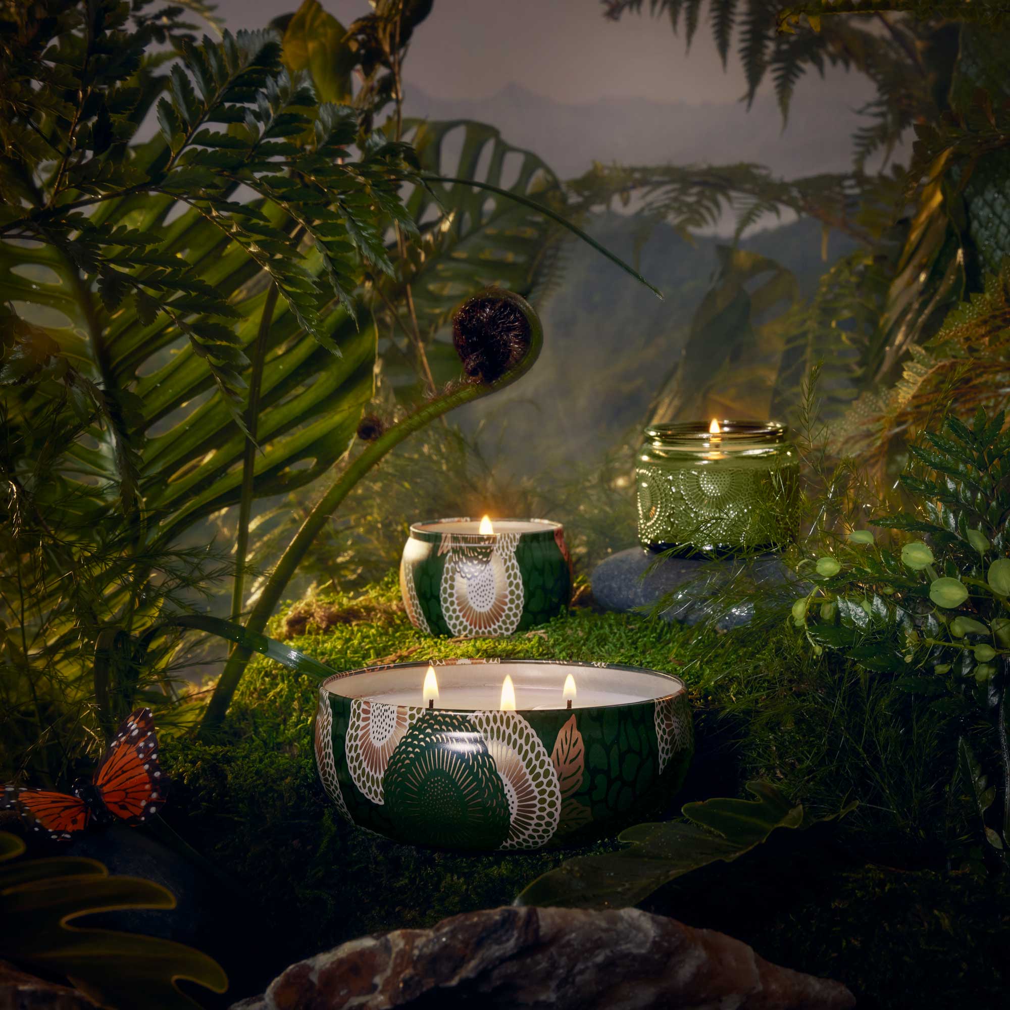 Temple Moss - 3 Wick Tin Candle - Image 2