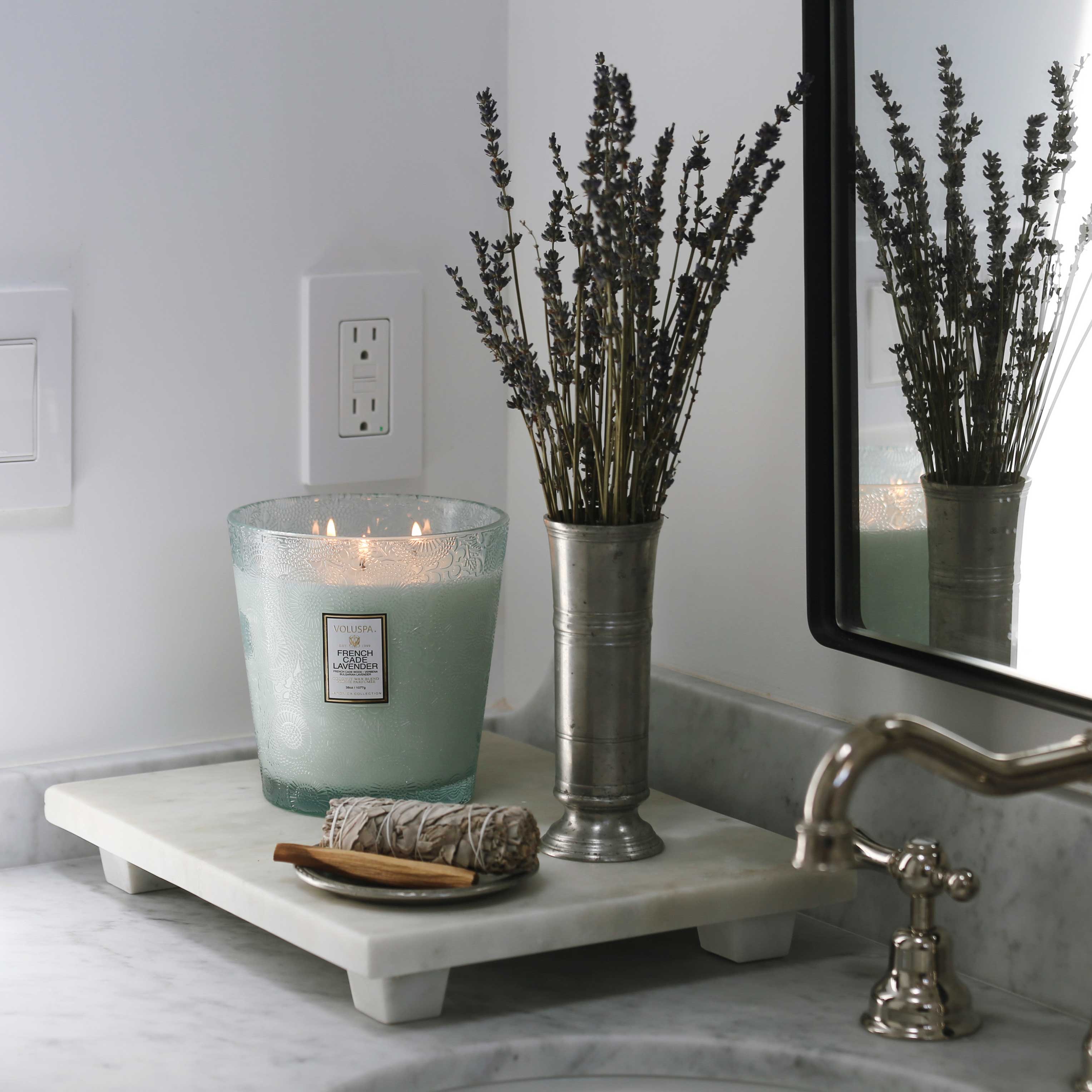 French Cade Lavender - 3 Wick Hearth Candle - Image 2