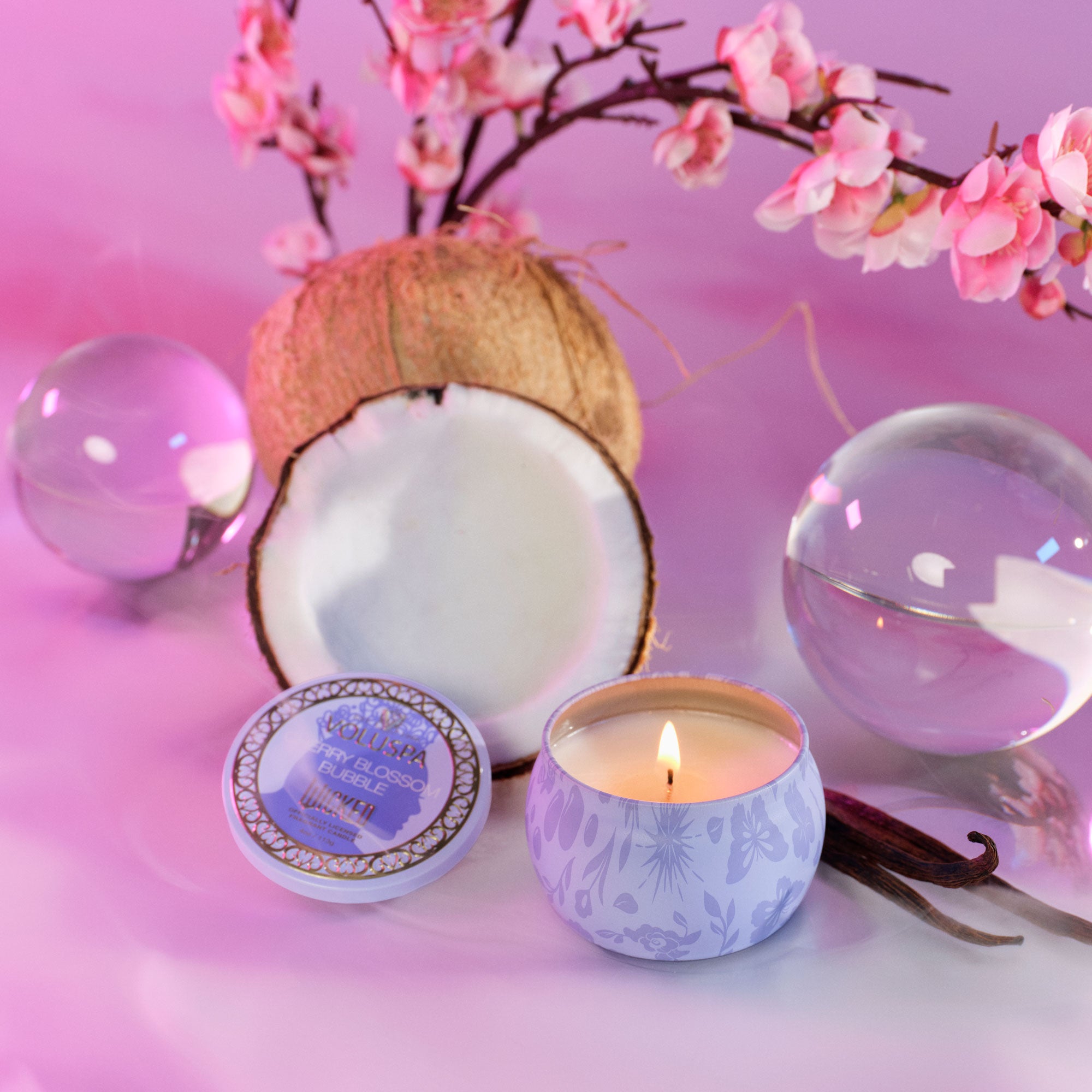 Cherry Blossom Bubble - Mini Tin Candle - Image 2