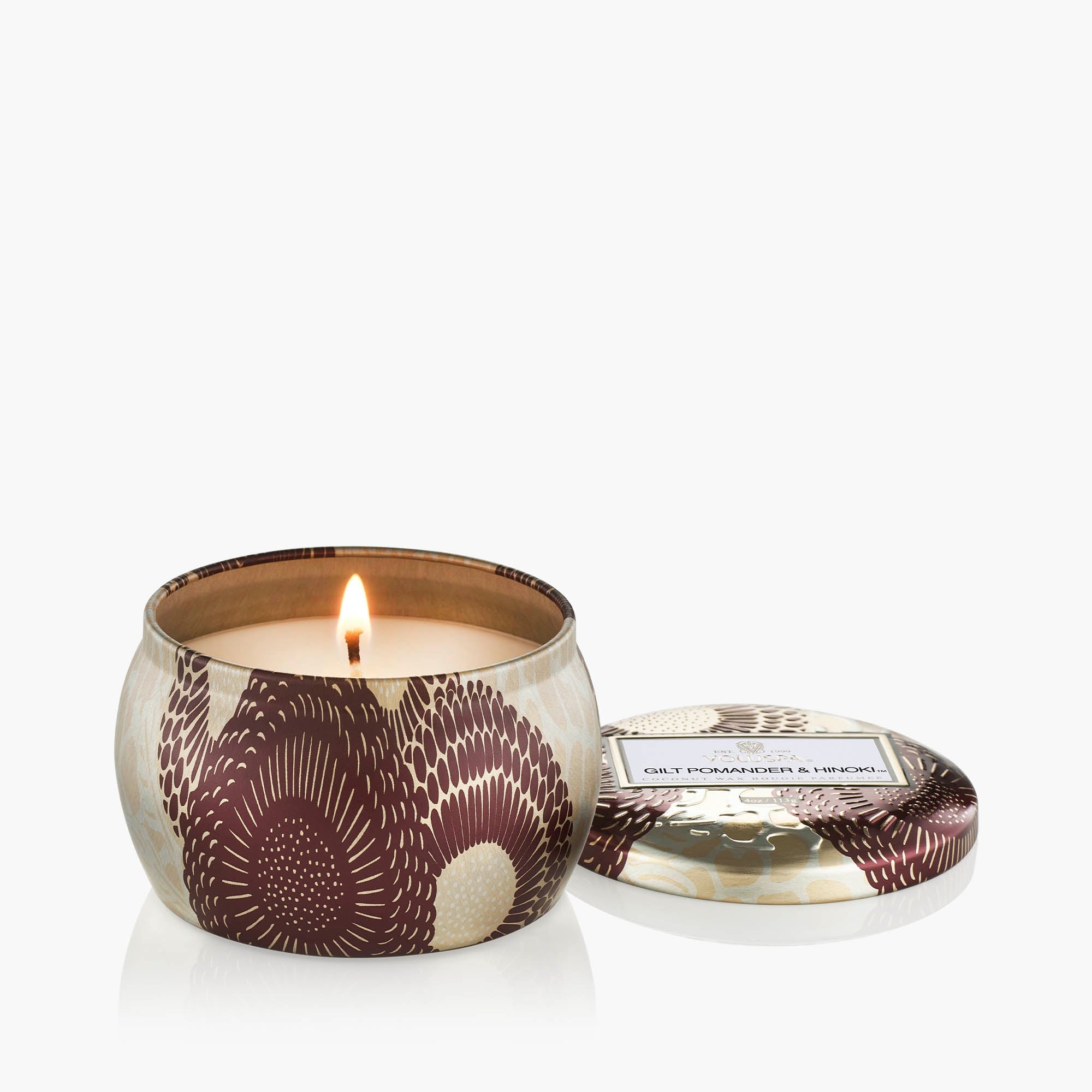 Gilt Pomander & Hinoki - Mini Tin Candle - Image 5