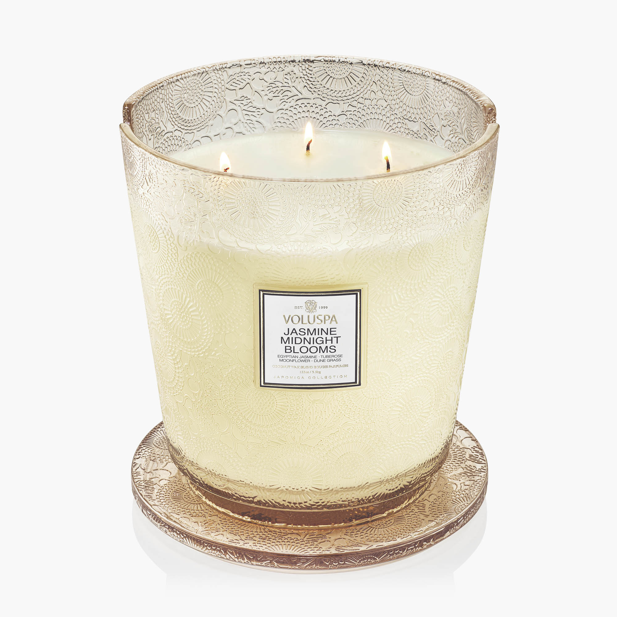 Jasmine Midnight Blooms - 5 Wick Hearth Candle - Image 4