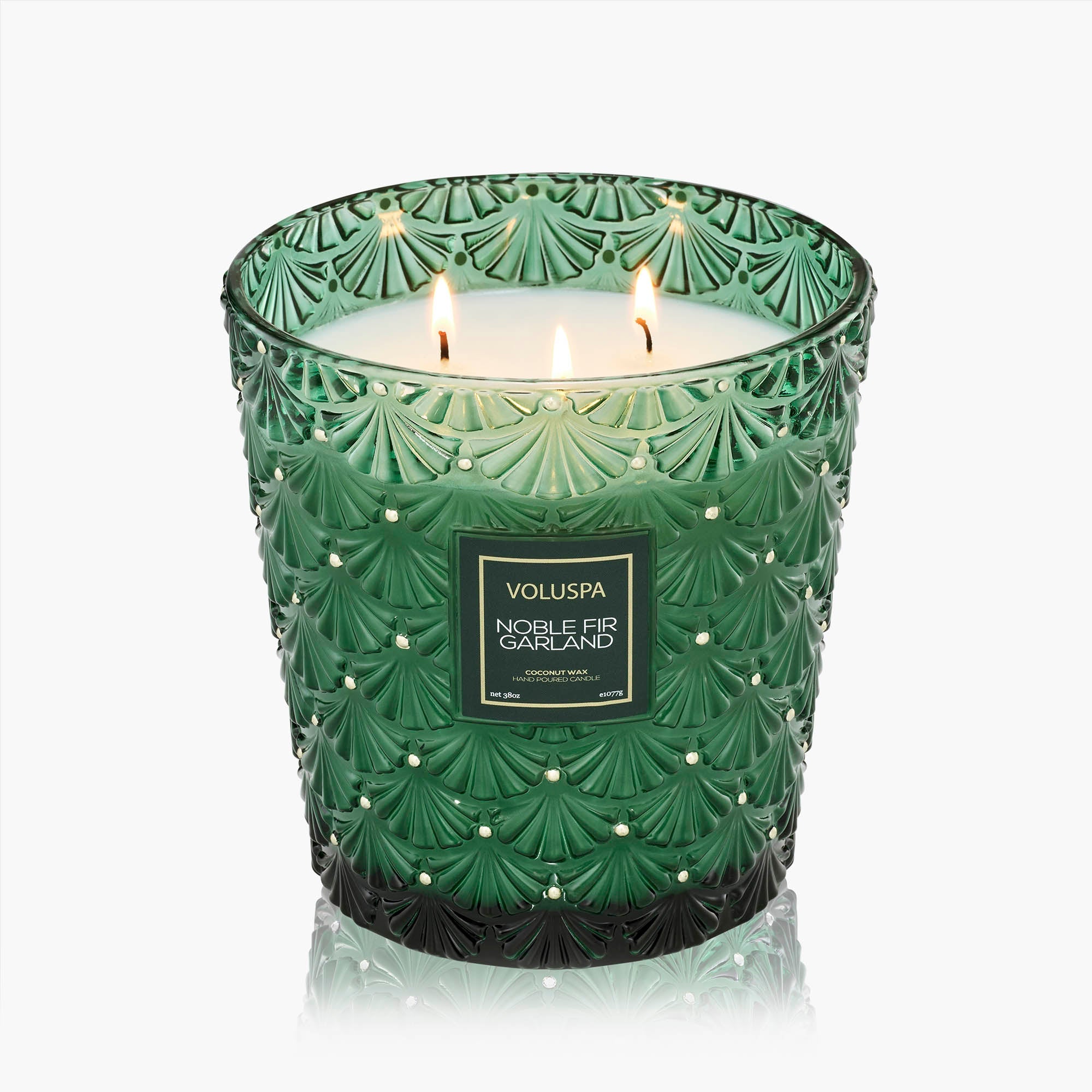 Noble Fir Garland - 3 Wick Hearth Candle - Image 5