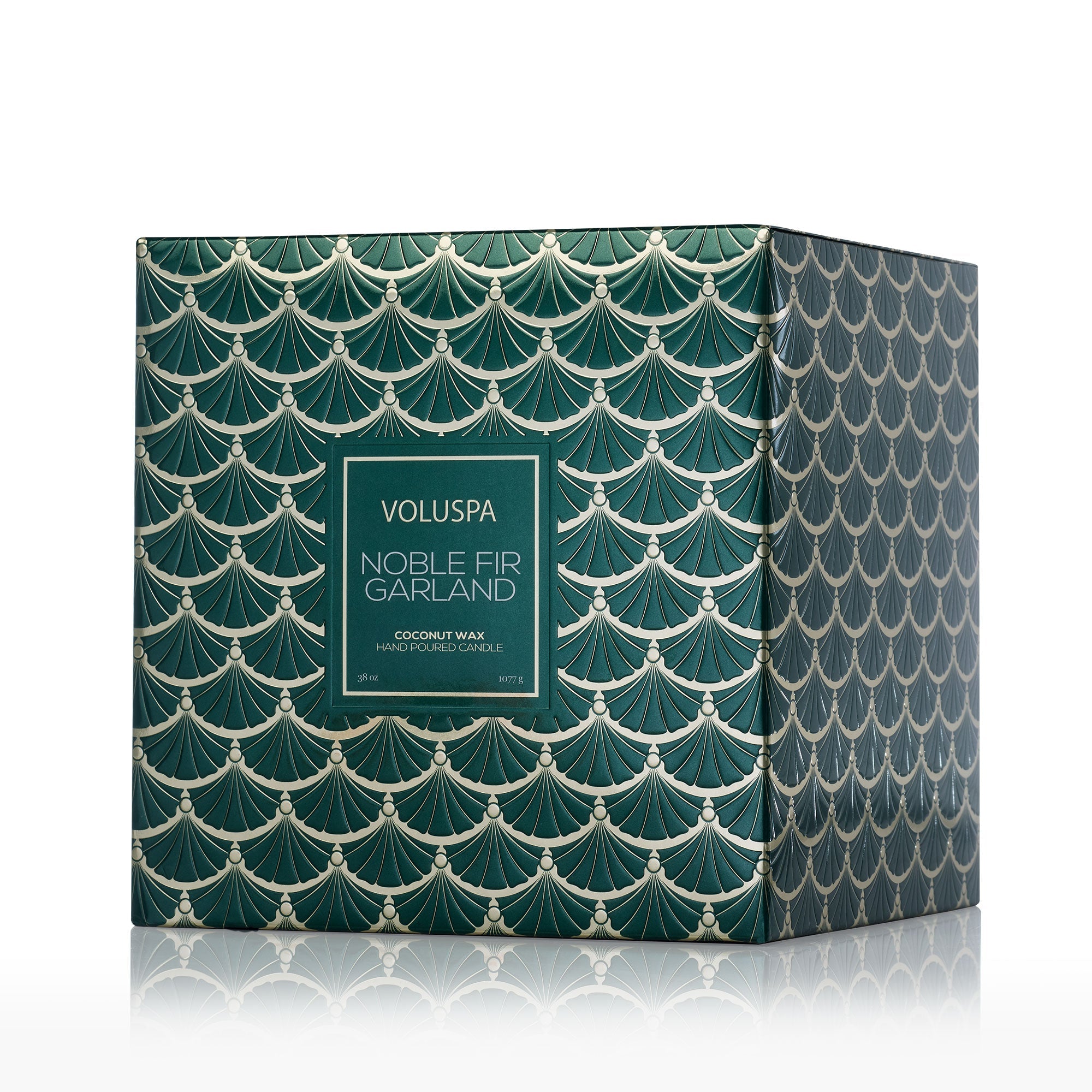 Noble Fir Garland - 3 Wick Hearth Candle - Image 6