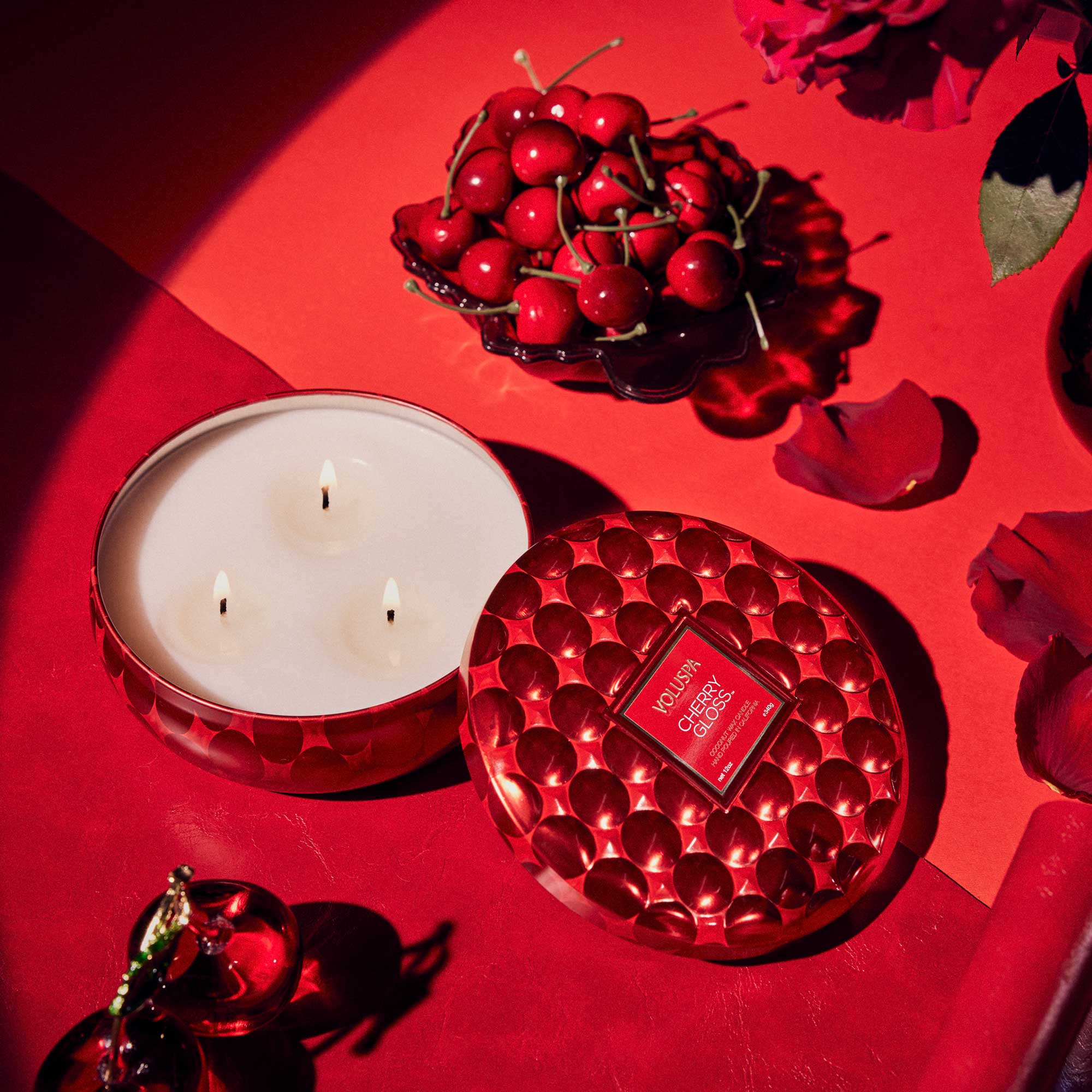 Cherry Gloss - 3 Wick Tin Candle - Image 3