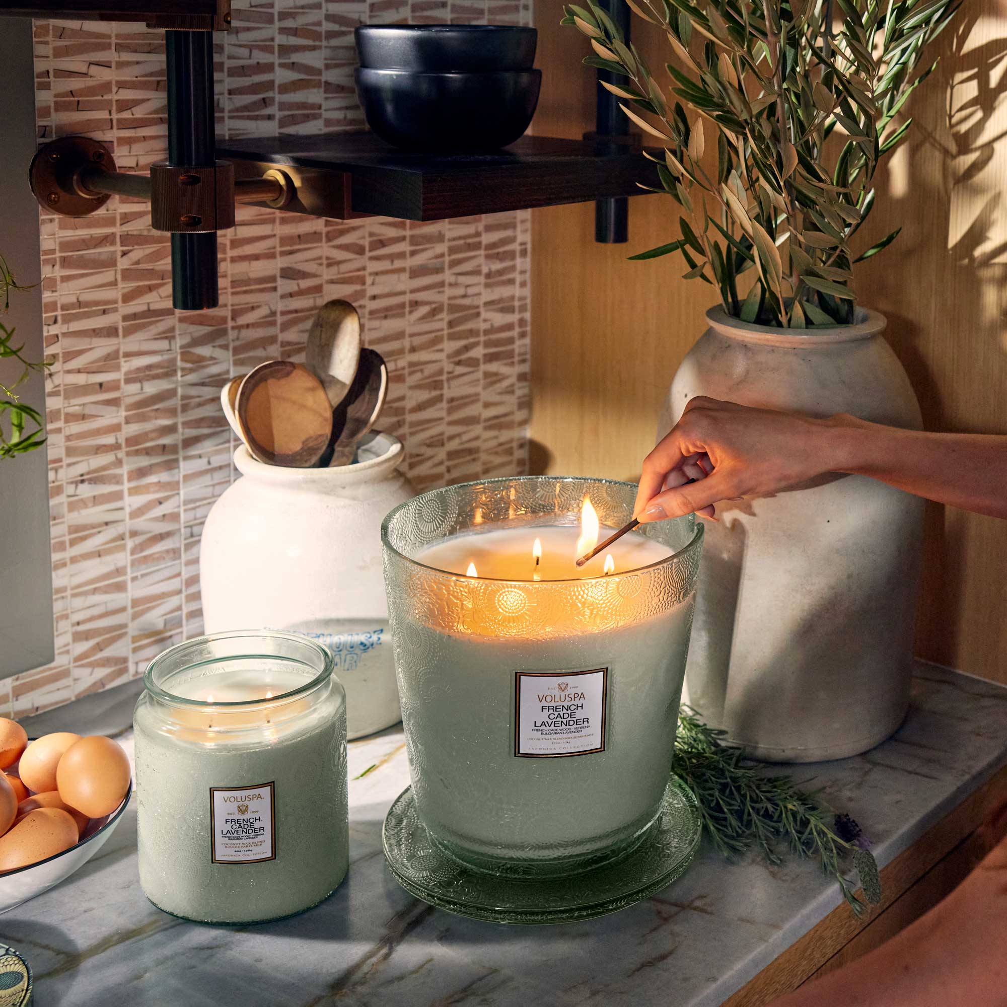 French Cade Lavender - 5 Wick Hearth Candle - Image 3