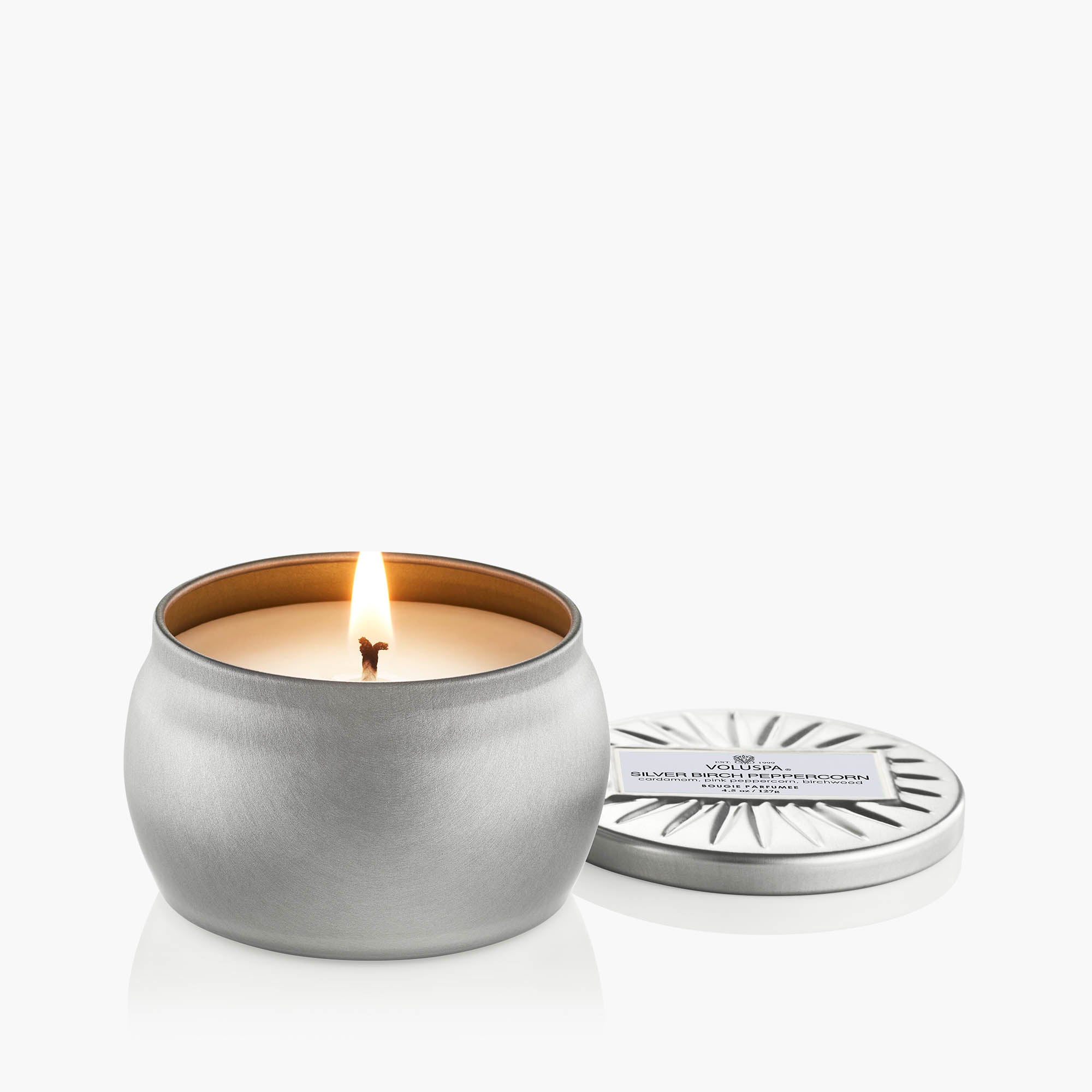Silver Birch Peppercorn - Mini Tin Candle - Image 5