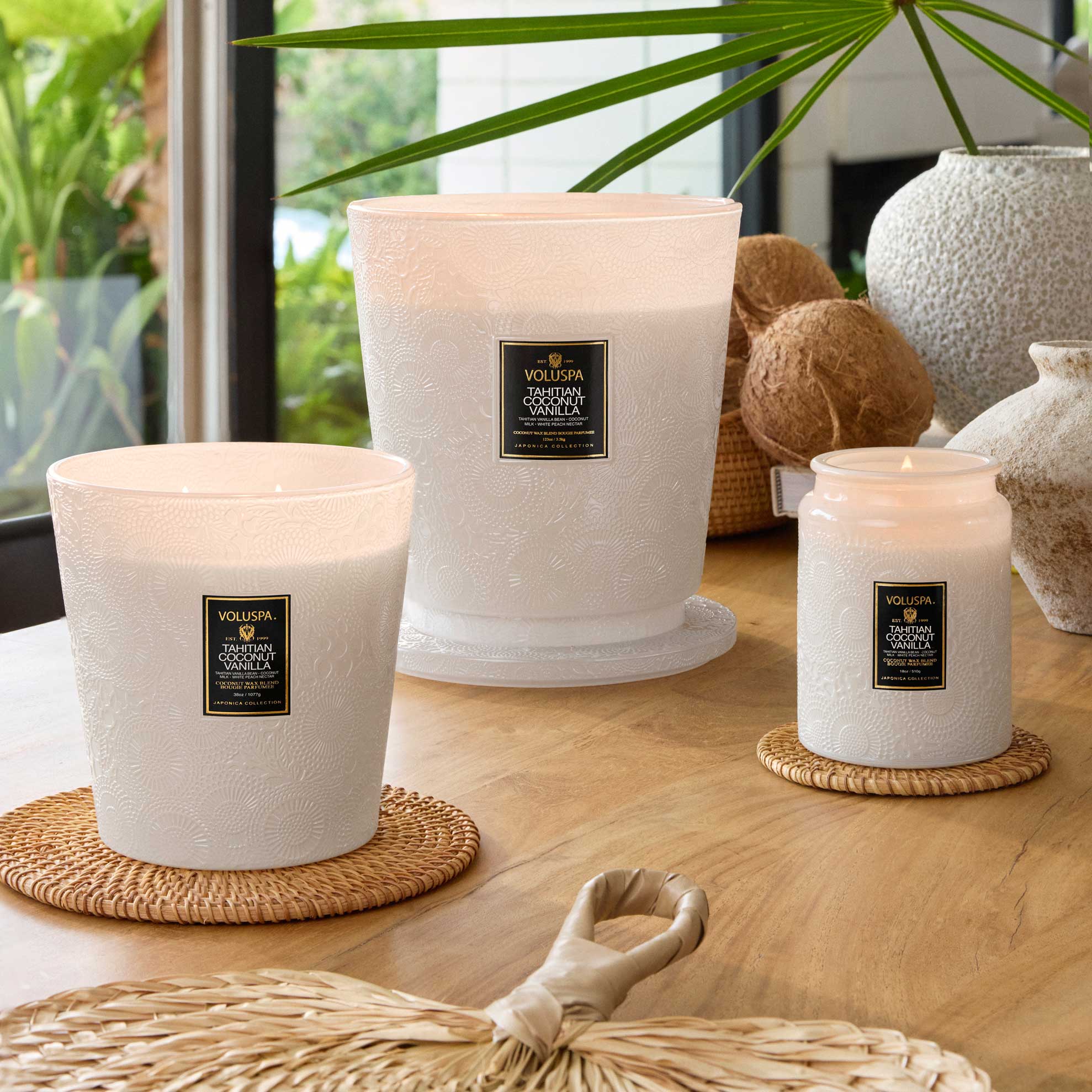 Tahitian Coconut Vanilla - 3 Wick Hearth Candle - Image 2