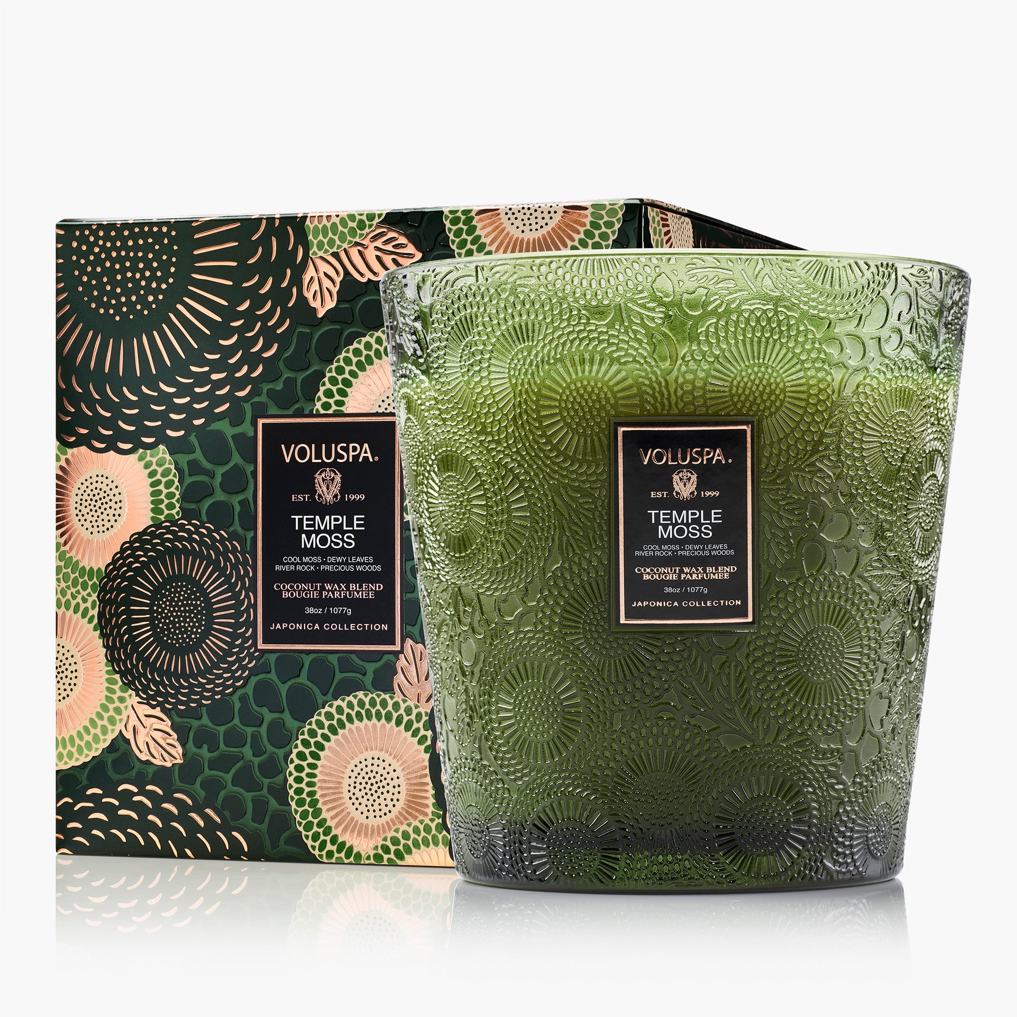 Temple Moss - 3 Wick Hearth Candle